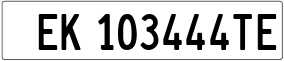 Truck License Plate
